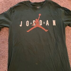 Jordan Forest Green Tee with Rust Logo